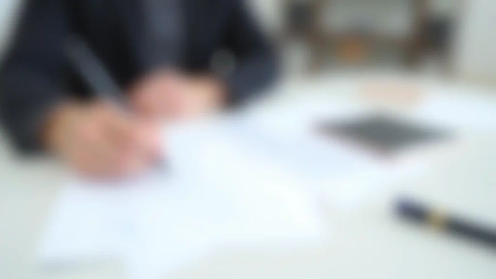 Volmachtdocument met pen klaar voor ondertekening
